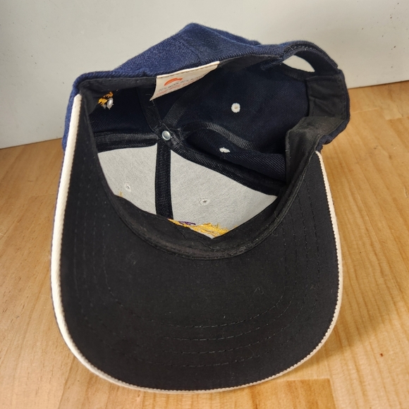 Lakers Hat Cap Black Wool Blend Strap Back Adjustable NBA Basketball - Picture 7 of 8